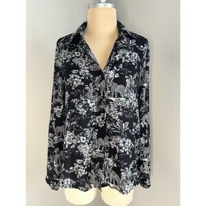 Lagence  Women's Blouse Size Xs Long Sleeve Button Down Floral Print